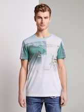 T-Shirt mit Foto-Prints - Männer - White T-Shirt mit Foto-Prints - Männer - White - 1 - TOM TAILOR Denim