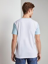 T-Shirt mit Foto-Prints - Männer - White T-Shirt mit Foto-Prints - Männer - White - 2 - TOM TAILOR Denim