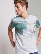 T-Shirt mit Foto-Prints - Männer - White T-Shirt mit Foto-Prints - Männer - White - 5 - TOM TAILOR Denim