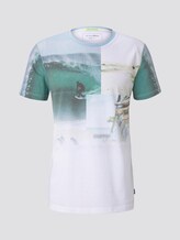 T-Shirt mit Foto-Prints - Männer - White T-Shirt mit Foto-Prints - Männer - White - 7 - TOM TAILOR Denim
