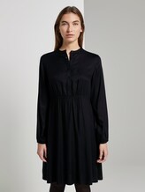 Kleid mit Knopfleiste - Frauen - Deep Black Kleid mit Knopfleiste - Frauen - Deep Black - 1 - TOM TAILOR