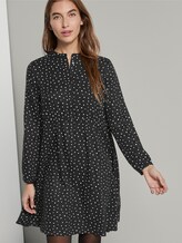 jurk met knoopsluiting - Vrouwen - black and white dot design jurk met knoopsluiting - Vrouwen - black and white dot design - 5 - TOM TAILOR