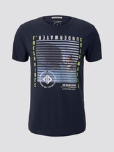 T-shirt with a photo print - Men - Sky Captain Blue T-shirt with a photo print - Men - Sky Captain Blue - 7 - TOM TAILOR Denim