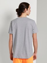 T-shirt with a photo print - Men - Light Stone Grey Melange T-shirt with a photo print - Men - Light Stone Grey Melange - 2 - TOM TAILOR Denim