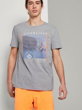 T-shirt with a photo print - Men - Light Stone Grey Melange T-shirt with a photo print - Men - Light Stone Grey Melange - 5 - TOM TAILOR Denim