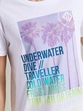 T-Shirt mit Print - Männer - White T-Shirt mit Print - Männer - White - 9 - TOM TAILOR Denim