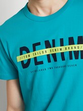 T-Shirt mit Schrift-Print - Männer - curacao blue T-Shirt mit Schrift-Print - Männer - curacao blue - 9 - TOM TAILOR Denim