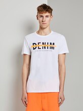 T-Shirt mit Schrift-Print - Männer - White T-Shirt mit Schrift-Print - Männer - White - 1 - TOM TAILOR Denim