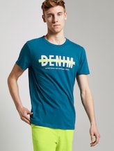T-Shirt mit Schrift-Print - Männer - north atlantic blue T-Shirt mit Schrift-Print - Männer - north atlantic blue - 5 - TOM TAILOR Denim