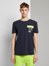 Eenvoudig T-shirt - Mannen - Sky Captain Blue Eenvoudig T-shirt - Mannen - Sky Captain Blue - 1 - TOM TAILOR Denim