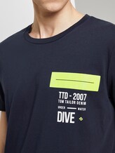 Eenvoudig T-shirt - Mannen - Sky Captain Blue Eenvoudig T-shirt - Mannen - Sky Captain Blue - 9 - TOM TAILOR Denim