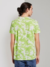 T-shirt in a batik look - Men - neon white batik print T-shirt in a batik look - Men - neon white batik print - 2 - TOM TAILOR Denim