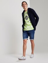 T-shirt in a batik look - Men - neon white batik print T-shirt in a batik look - Men - neon white batik print - 3 - TOM TAILOR Denim