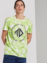 T-shirt in a batik look - Men - neon white batik print T-shirt in a batik look - Men - neon white batik print - 5 - TOM TAILOR Denim