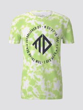 T-shirt in a batik look - Men - neon white batik print T-shirt in a batik look - Men - neon white batik print - 7 - TOM TAILOR Denim