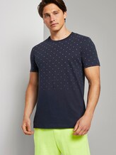 Gemustertes T-Shirt - Männer - navy small wave print Gemustertes T-Shirt - Männer - navy small wave print - 5 - TOM TAILOR Denim