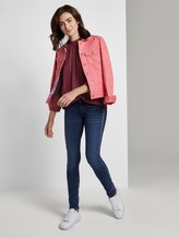 Bluse mit Raffung - Frauen - Deep Burgundy Red Bluse mit Raffung - Frauen - Deep Burgundy Red - 3 - TOM TAILOR
