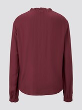 Bluse mit Raffung - Frauen - Deep Burgundy Red Bluse mit Raffung - Frauen - Deep Burgundy Red - 8 - TOM TAILOR