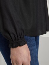 Bluse mit Raffung - Frauen - Deep Black Bluse mit Raffung - Frauen - Deep Black - 10 - TOM TAILOR
