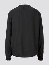 Bluse mit Raffung - Frauen - Deep Black Bluse mit Raffung - Frauen - Deep Black - 8 - TOM TAILOR