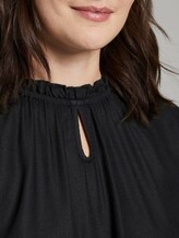 Bluse mit Raffung - Frauen - Deep Black Bluse mit Raffung - Frauen - Deep Black - 9 - TOM TAILOR