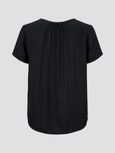 Blusenshirt mit Kräuseldetails - Frauen - Deep Black Blusenshirt mit Kräuseldetails - Frauen - Deep Black - 8 - TOM TAILOR