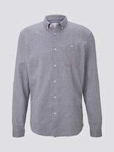 Hemd mit Turn-Ups und Brusttasche - Männer - blue white dobby structure Hemd mit Turn-Ups und Brusttasche - Männer - blue white dobby structure - 7 - TOM TAILOR Denim