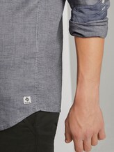 Hemd mit Turn-Ups und Brusttasche - Männer - blue white dobby structure Hemd mit Turn-Ups und Brusttasche - Männer - blue white dobby structure - 9 - TOM TAILOR Denim