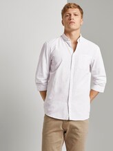 Hemd mit 3/4-Arm - Männer - white grey slub stripe Hemd mit 3/4-Arm - Männer - white grey slub stripe - 5 - TOM TAILOR Denim