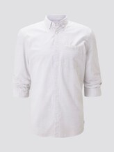 Hemd mit 3/4-Arm - Männer - white grey slub stripe Hemd mit 3/4-Arm - Männer - white grey slub stripe - 7 - TOM TAILOR Denim