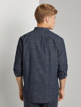 Hemd mit 3/4-Arm - Männer - blue slub stripe Hemd mit 3/4-Arm - Männer - blue slub stripe - 2 - TOM TAILOR Denim