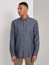 Fein gemustertes Hemd - Männer - navy stripy rhombus print Fein gemustertes Hemd - Männer - navy stripy rhombus print - 1 - TOM TAILOR Denim