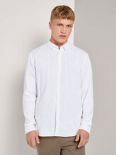 Fein gemustertes Hemd - Männer - white stripy rhombus print Fein gemustertes Hemd - Männer - white stripy rhombus print - 1 - TOM TAILOR Denim