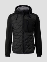 Hybrid-Steppjacke mit Kapuze - Männer - Black Hybrid-Steppjacke mit Kapuze - Männer - Black - 7 - TOM TAILOR