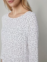 Gepunktetes Volantkleid in Midi-Länge - Frauen - offwhite black dot print Gepunktetes Volantkleid in Midi-Länge - Frauen - offwhite black dot print - 9 - TOM TAILOR