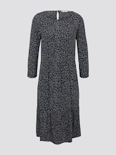 Dotted flounce dress in a midi length - Women - black offwhite dot print Dotted flounce dress in a midi length - Women - black offwhite dot print - 7 - TOM TAILOR
