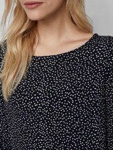 Dotted flounce dress in a midi length - Women - black offwhite dot print Dotted flounce dress in a midi length - Women - black offwhite dot print - 9 - TOM TAILOR