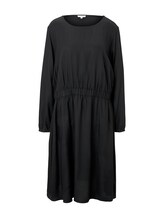 TOM TAILOR MY TRUE ME Damen Kleid mit elastischer Taille, schwarz, Gr.50
