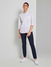 Shirt with a chest pocket - Men - White Shirt with a chest pocket - Men - White - 3 - TOM TAILOR Denim