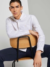 Shirt with a chest pocket - Men - White Shirt with a chest pocket - Men - White - 5 - TOM TAILOR Denim