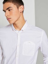 Shirt with a chest pocket - Men - White Shirt with a chest pocket - Men - White - 9 - TOM TAILOR Denim
