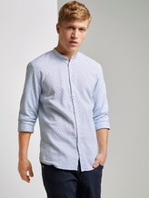 Gemustertes Stehkragen-Hemd mit 3/4-Arm - Männer - blue filled triangle print Gemustertes Stehkragen-Hemd mit 3/4-Arm - Männer - blue filled triangle print - 5 - TOM TAILOR Denim