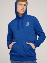 Hoodie mit Print - Männer - Shiny Royal Hoodie mit Print - Männer - Shiny Royal - 5 - TOM TAILOR Denim