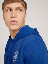 Hoodie mit Print - Männer - Shiny Royal Hoodie mit Print - Männer - Shiny Royal - 9 - TOM TAILOR Denim
