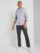 Hoodie mit Print - Männer - Light Stone Grey Melange Hoodie mit Print - Männer - Light Stone Grey Melange - 3 - TOM TAILOR Denim