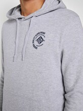 Hoodie mit Print - Männer - Light Stone Grey Melange Hoodie mit Print - Männer - Light Stone Grey Melange - 9 - TOM TAILOR Denim