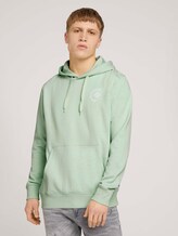 Hoodie mit Print - Männer - smooth green Hoodie mit Print - Männer - smooth green - 1 - TOM TAILOR Denim