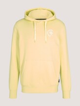 Hoodie mit Print - Männer - cream yellow melange Hoodie mit Print - Männer - cream yellow melange - 7 - TOM TAILOR Denim