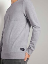 Sweatshirt mit Stepp-Struktur - Männer - Light Stone Grey Melange Sweatshirt mit Stepp-Struktur - Männer - Light Stone Grey Melange - 9 - TOM TAILOR Denim