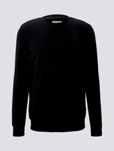 Sweatshirt met stappenstructuur - Mannen - Black Sweatshirt met stappenstructuur - Mannen - Black - 7 - TOM TAILOR Denim